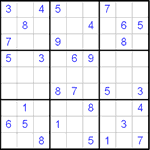 Судоку 9х9 #38 очень трудный Судоку 9х9 #38 очень трудный