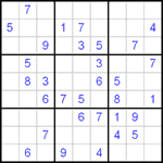 Судоку 9х9 #43 очень трудный Судоку 9х9 #43 очень трудный