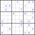 Судоку 9х9 #45 очень трудный Судоку 9х9 #45 очень трудный