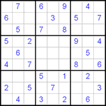 Судоку 9х9 #48 очень трудный Судоку 9х9 #48 очень трудный