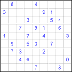 Судоку 9х9 #49 очень трудный Судоку 9х9 #49 очень трудный