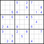 Судоку 9х9 #50 очень трудный Судоку 9х9 #50 очень трудный