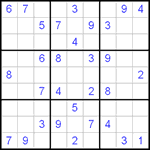 Судоку 9х9 #51 очень трудный Судоку 9х9 #51 очень трудный