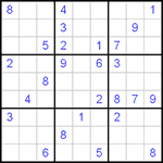 Судоку 9х9 #53 очень трудный Судоку 9х9 #53 очень трудный