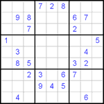 Судоку 9х9 #58 очень трудный Судоку 9х9 #58 очень трудный