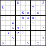 Судоку 9х9 #60 очень трудный Судоку 9х9 #60 очень трудный