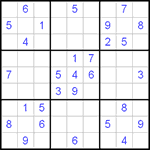 Судоку 9х9 #62 очень трудный Судоку 9х9 #62 очень трудный