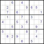 Судоку 9х9 #63 очень трудный Судоку 9х9 #63 очень трудный