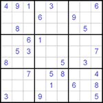 Судоку 9х9 #64 очень трудный Судоку 9х9 #64 очень трудный