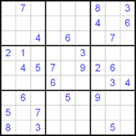 Судоку 9х9 #65 очень трудный Судоку 9х9 #65 очень трудный