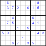 Судоку 9х9 #66 очень трудный Судоку 9х9 #66 очень трудный