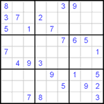 Судоку 9х9 #67 очень трудный Судоку 9х9 #67 очень трудный