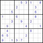 Судоку 9х9 #69 очень трудный Судоку 9х9 #69 очень трудный