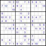 Судоку 12х12 #2 легкий Судоку 12х12 #2 легкий