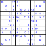 Судоку 12х12 #3 легкий Судоку 12х12 #3 легкий