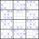 Судоку 12х12 #5 легкий Судоку 12х12 #5 легкий