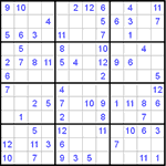 Судоку 12х12 #8 легкий Судоку 12х12 #8 легкий