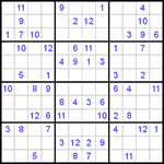 Судоку 12х12 #11 легкий Судоку 12х12 #11 легкий