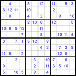 Судоку 12х12 #14 легкий Судоку 12х12 #14 легкий