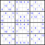 Судоку 12х12 #16 легкий Судоку 12х12 #16 легкий