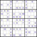 Судоку 12х12 #17 легкий Судоку 12х12 #17 легкий