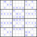 Судоку 12х12 #19 легкий Судоку 12х12 #19 легкий