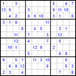 Судоку 12х12 #3 средний Судоку 12х12 #3 средний