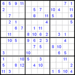 Судоку 12х12 #6 средний Судоку 12х12 #6 средний