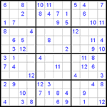 Судоку 12х12 #7 средний Судоку 12х12 #7 средний