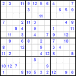 Судоку 12х12 #8 средний Судоку 12х12 #8 средний