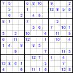 Судоку 12х12 #9 средний Судоку 12х12 #9 средний