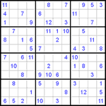 Судоку 12х12 #11 средний Судоку 12х12 #11 средний