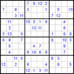 Судоку 12х12 #14 средний Судоку 12х12 #14 средний