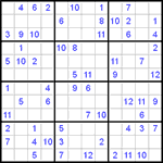 Судоку 12х12 #15 средний Судоку 12х12 #15 средний
