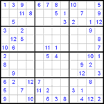 Судоку 12х12 #4 трудный Судоку 12х12 #4 трудный