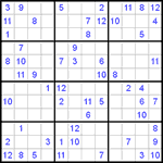 Судоку 12х12 #10 трудный Судоку 12х12 #10 трудный