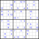 Судоку 12х12 #11 очень трудный Судоку 12х12 #11 очень трудный