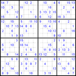 Судоку 16х16 #4 легкий Судоку 16х16 #4 легкий