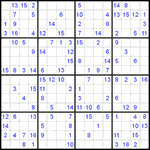 Судоку 16х16 #9 средний Судоку 16х16 #9 средний