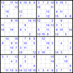 Судоку 16х16 #10 средний Судоку 16х16 #10 средний