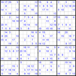 Судоку 20х20 #1 средний Судоку 20х20 #1 средний