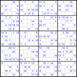 Судоку 20х20 #2 средний Судоку 20х20 #2 средний
