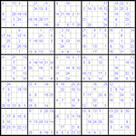 Судоку 25х25 #5 очень трудный