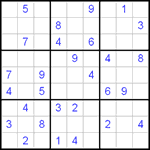 Судоку 9х9 #77 очень трудный Судоку 9х9 #77 очень трудный