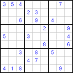 Судоку 9х9 #80 очень трудный Судоку 9х9 #80 очень трудный