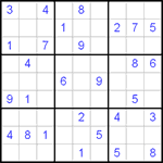 Судоку 9х9 #83 очень трудный Судоку 9х9 #83 очень трудный