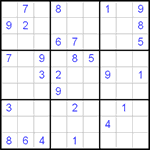 Судоку 9х9 #88 очень трудный Судоку 9х9 #88 очень трудный