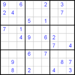 Судоку 9х9 #91 очень трудный Судоку 9х9 #91 очень трудный