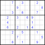 Судоку 9х9 #94 очень трудный Судоку 9х9 #94 очень трудный