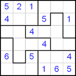 Судоку-пазл 6х6 #2 средний